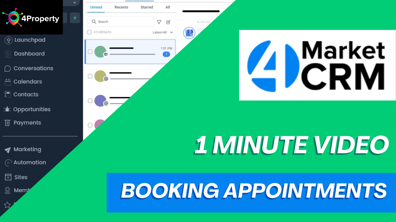 How to book an appointment in 4MarketCRM